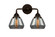 Nouveau 2 LED Bath Vanity in Oil Rubbed Bronze (405|288-2W-OB-G173-LED)