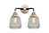Nouveau 2 LED Bath Vanity in Black Polished Nickel (405|288-2W-BPN-G142-LED)