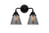 Nouveau 2 LED Bath Vanity in Matte Black (405|288-2W-BK-G63-LED)