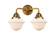 Nouveau 2 LED Bath Vanity in Brushed Brass (405|288-2W-BB-G531-LED)