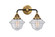 Nouveau 2 LED Bath Vanity in Black Antique Brass (405|288-2W-BAB-G534-LED)