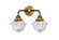 Nouveau 2 LED Bath Vanity in Black Antique Brass (405|288-2W-BAB-G532-LED)
