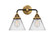 Nouveau 2 Two Light Bath Vanity in Black Antique Brass (405|288-2W-BAB-G42)