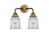 Nouveau 2 LED Bath Vanity in Black Antique Brass (405|288-2W-BAB-G182-LED)