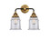Nouveau 2 Two Light Bath Vanity in Black Antique Brass (405|288-2W-BAB-G182)