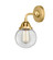 Nouveau 2 One Light Wall Sconce in Satin Gold (405|288-1W-SG-G202-6)