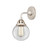 Nouveau 2 One Light Wall Sconce in Polished Nickel (405|288-1W-PN-G202-6)
