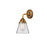 Nouveau 2 LED Wall Sconce in Brushed Brass (405|288-1W-BB-G62-LED)