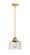 Nouveau 2 One Light Mini Pendant in Satin Gold (405|288-1S-SG-G74)