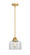 Nouveau 2 One Light Mini Pendant in Satin Gold (405|288-1S-SG-G72)