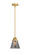 Nouveau 2 One Light Mini Pendant in Satin Gold (405|288-1S-SG-G63)