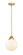 Nouveau 2 One Light Mini Pendant in Satin Gold (405|288-1S-SG-G201-8)
