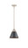 Nouveau 2 One Light Mini Pendant in Polished Nickel (405|288-1S-PN-M13-BK)