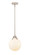 Nouveau 2 LED Mini Pendant in Polished Nickel (405|288-1S-PN-G201-8-LED)