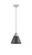 Nouveau 2 One Light Mini Pendant in Polished Chrome (405|288-1S-PC-M13-BK)