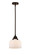 Nouveau 2 LED Mini Pendant in Oil Rubbed Bronze (405|288-1S-OB-G71-LED)