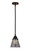 Nouveau 2 LED Mini Pendant in Oil Rubbed Bronze (405|288-1S-OB-G63-LED)