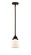 Nouveau 2 LED Mini Pendant in Oil Rubbed Bronze (405|288-1S-OB-G51-LED)