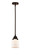 Nouveau 2 One Light Mini Pendant in Oil Rubbed Bronze (405|288-1S-OB-G51)