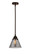 Nouveau 2 One Light Mini Pendant in Oil Rubbed Bronze (405|288-1S-OB-G43)