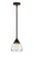 Nouveau 2 LED Mini Pendant in Oil Rubbed Bronze (405|288-1S-OB-G172-LED)