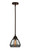 Nouveau 2 One Light Mini Pendant in Oil Rubbed Bronze (405|288-1S-OB-G173)