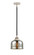 Nouveau 2 One Light Mini Pendant in Black Polished Nickel (405|288-1S-BPN-G78)