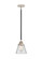 Nouveau 2 LED Mini Pendant in Black Polished Nickel (405|288-1S-BPN-G62-LED)