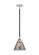 Nouveau 2 LED Mini Pendant in Black Polished Nickel (405|288-1S-BPN-G43-LED)