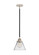 Nouveau 2 LED Mini Pendant in Black Polished Nickel (405|288-1S-BPN-G42-LED)