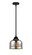 Nouveau 2 One Light Mini Pendant in Matte Black (405|288-1S-BK-G78)