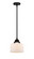 Nouveau 2 LED Mini Pendant in Matte Black (405|288-1S-BK-G71-LED)
