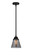 Nouveau 2 LED Mini Pendant in Matte Black (405|288-1S-BK-G63-LED)