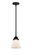 Nouveau 2 LED Mini Pendant in Matte Black (405|288-1S-BK-G61-LED)