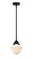 Nouveau 2 LED Mini Pendant in Matte Black (405|288-1S-BK-G531-LED)