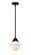 Nouveau 2 One Light Mini Pendant in Matte Black (405|288-1S-BK-G531)