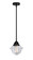 Nouveau 2 One Light Mini Pendant in Matte Black (405|288-1S-BK-G532)