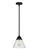 Nouveau 2 One Light Mini Pendant in Matte Black (405|288-1S-BK-G44)