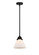 Nouveau 2 LED Mini Pendant in Matte Black (405|288-1S-BK-G41-LED)