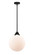 Nouveau 2 LED Mini Pendant in Matte Black (405|288-1S-BK-G201-12-LED)