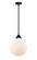 Nouveau 2 One Light Mini Pendant in Matte Black (405|288-1S-BK-G201-12)