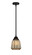 Nouveau 2 LED Mini Pendant in Matte Black (405|288-1S-BK-G146-LED)