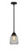 Nouveau 2 LED Mini Pendant in Matte Black (405|288-1S-BK-G142-LED)