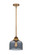 Nouveau 2 One Light Mini Pendant in Brushed Brass (405|288-1S-BB-G73)