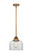 Nouveau 2 LED Mini Pendant in Brushed Brass (405|288-1S-BB-G72-LED)