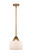 Nouveau 2 LED Mini Pendant in Brushed Brass (405|288-1S-BB-G71-LED)