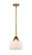 Nouveau 2 One Light Mini Pendant in Brushed Brass (405|288-1S-BB-G71)