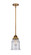 Nouveau 2 LED Mini Pendant in Brushed Brass (405|288-1S-BB-G184-LED)