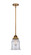 Nouveau 2 One Light Mini Pendant in Brushed Brass (405|288-1S-BB-G182)