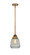 Nouveau 2 One Light Mini Pendant in Brushed Brass (405|288-1S-BB-G142)
